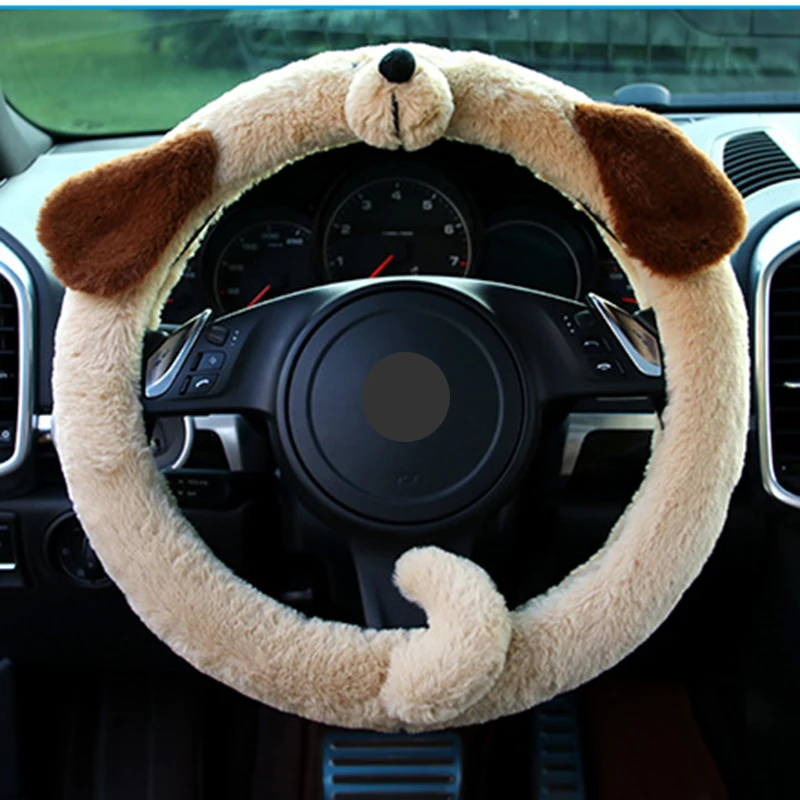 Ciliken steering wheel car covers case protector auto accessories pig elephant dog cute shape cover skin holder 38cm | Автомобили и