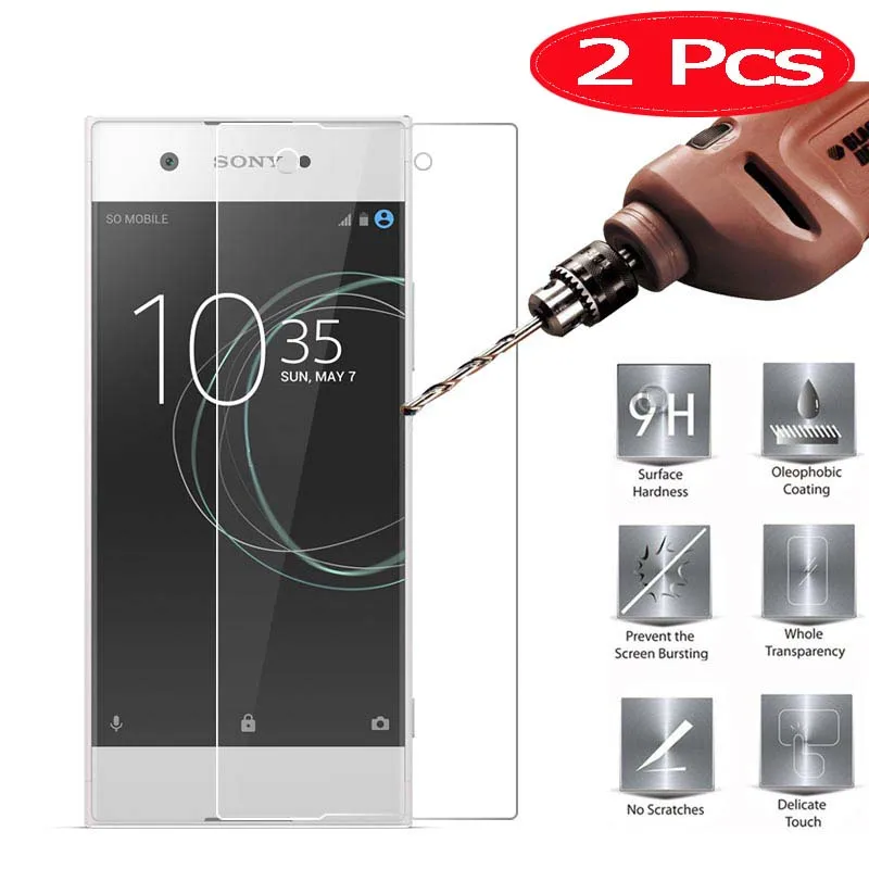 Защитное стекло HOPELF для Sony Xperia XA1 Plus закаленное 9H 2.5D 2 шт.|screen protector|protector plusprotector sony |