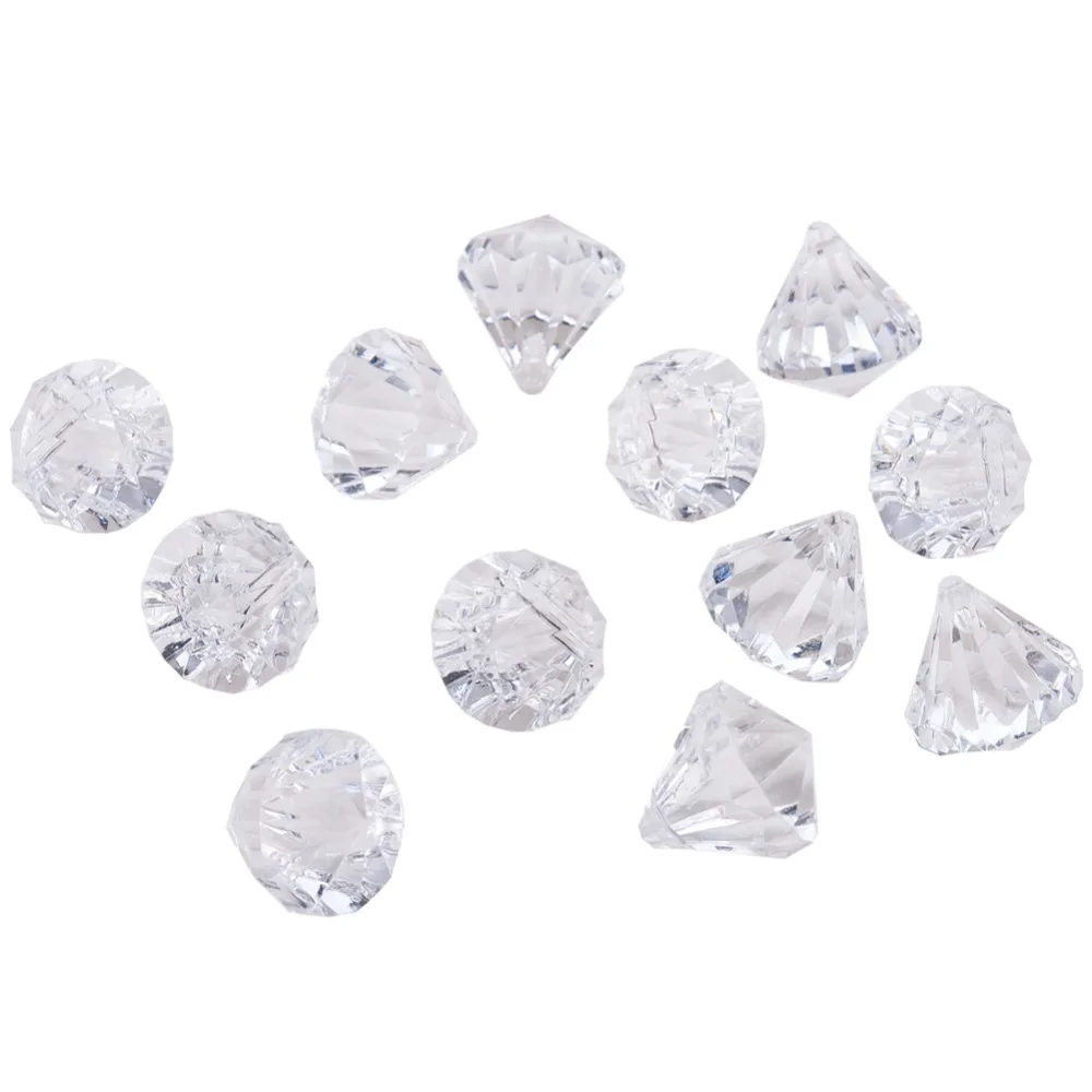 Прозрачные акриловые подвески для штор прозрачные длиной около 26 мм шириной 23