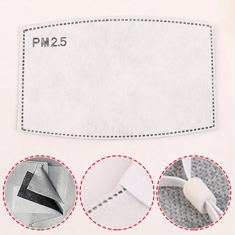 10 шт./компл. PM2.5 фильтр Бумага Анти-Туман Маска для полости рта противопылевая маска фильтр Бумага здравоохранения самостоятельного использования маски