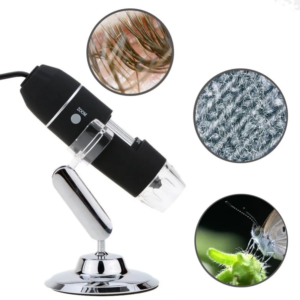 USB микроскоп 500 800 1000X мини камера Ручной цифровой эндоскоп портативный для Mac Window