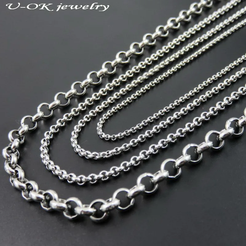 Цепочка круглого сечения из нержавеющей стали 316L 40-90 см на заказ 2/2 5 3 4 6 7 8 9 мм |
