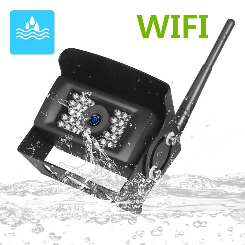 Камера заднего вида водонепроницаемая Wi-Fi для автобусов фургонов автоприцепов
