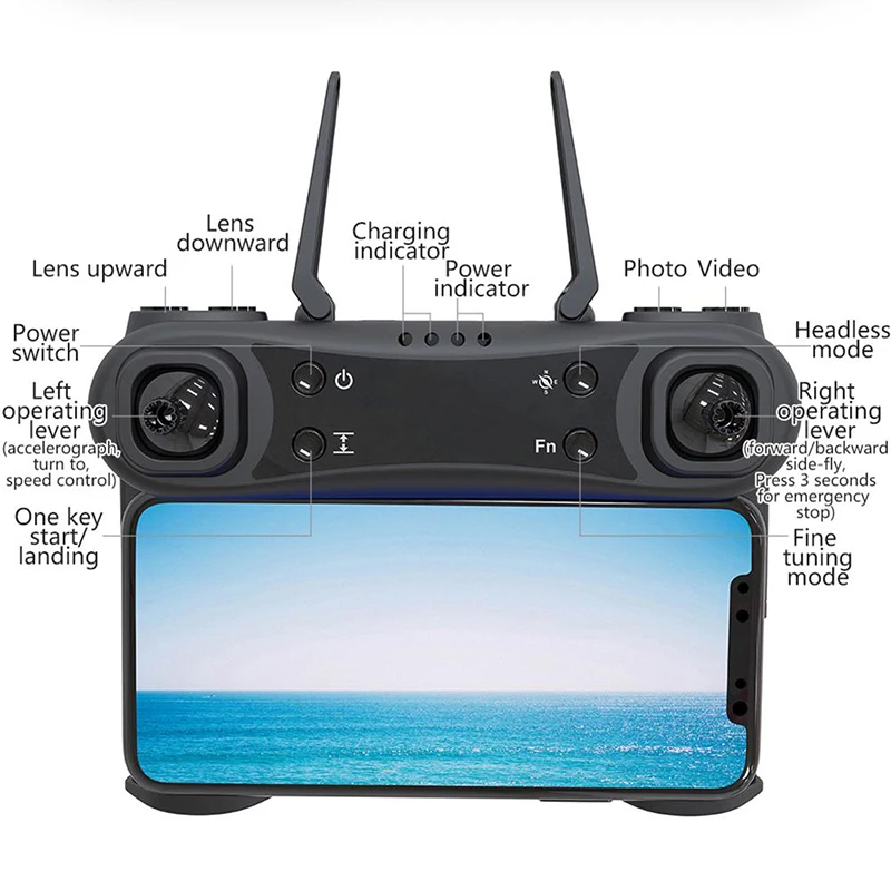Радиоуправляемый вертолет гоночный Дрон GPS с Wi Fi FPV 1080P HD камера Квадрокоптер