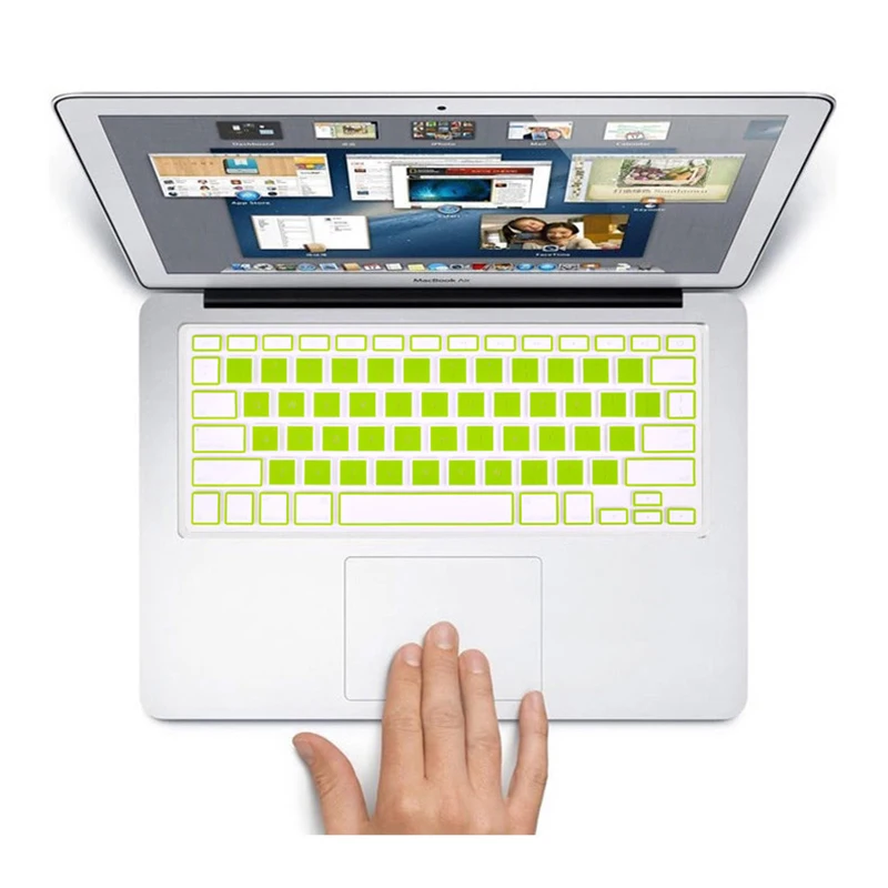 США Версия Водонепроницаемый разноцветный Клавиатура ноутбука чехол для MacBook Pro 13 Клавиатура ноутбука пыле силиконовый защитный чехол