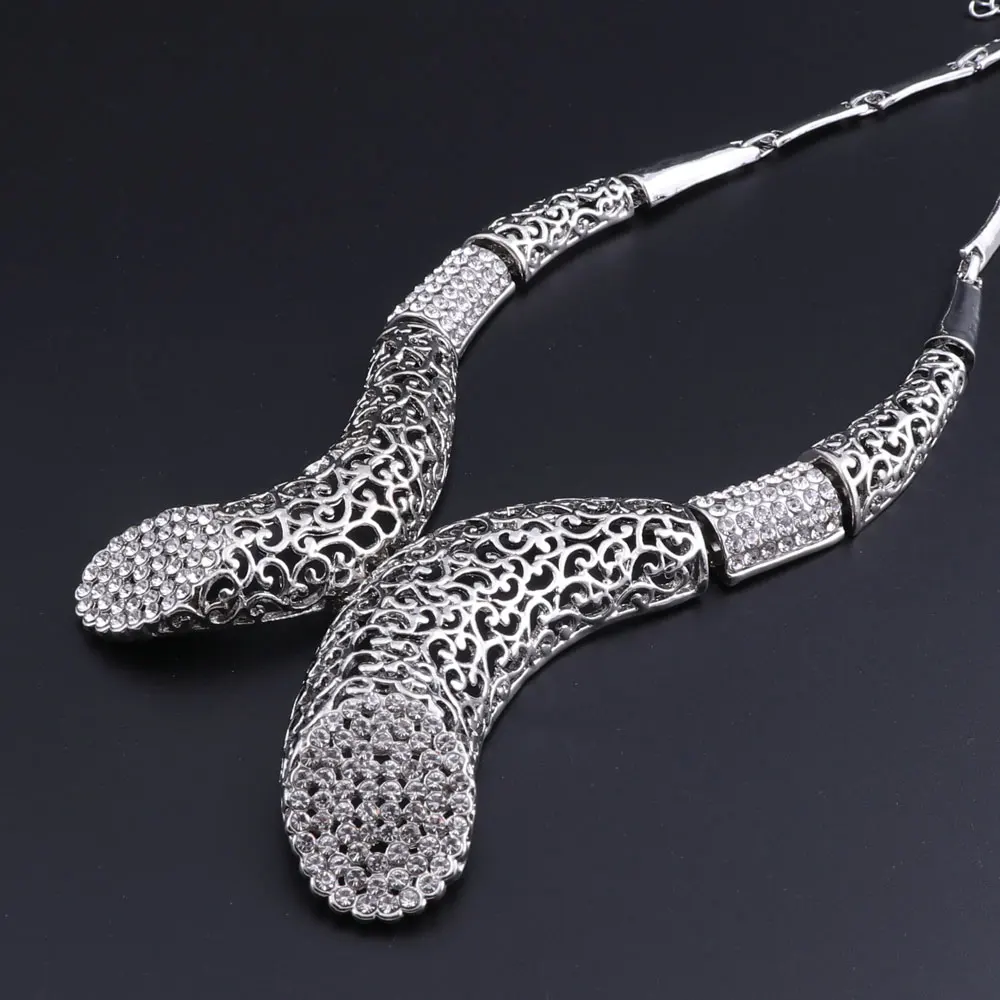 OEOEOS Женская Мода Дубай Ювелирные наборы ожерелье серьги браслет кольца