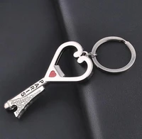500pcslot practical paris eiffel tower shaped metal bottle opener key chain key ring wedding party gift and favor sn1858