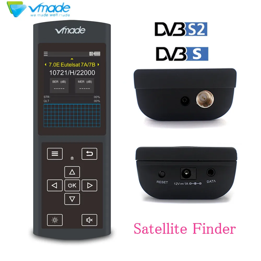 Высокой четкости 3 0 дюймовый ЖК-дисплей DVB-S/S2 V8 прибор обнаружения DZ-6730F 1080 P