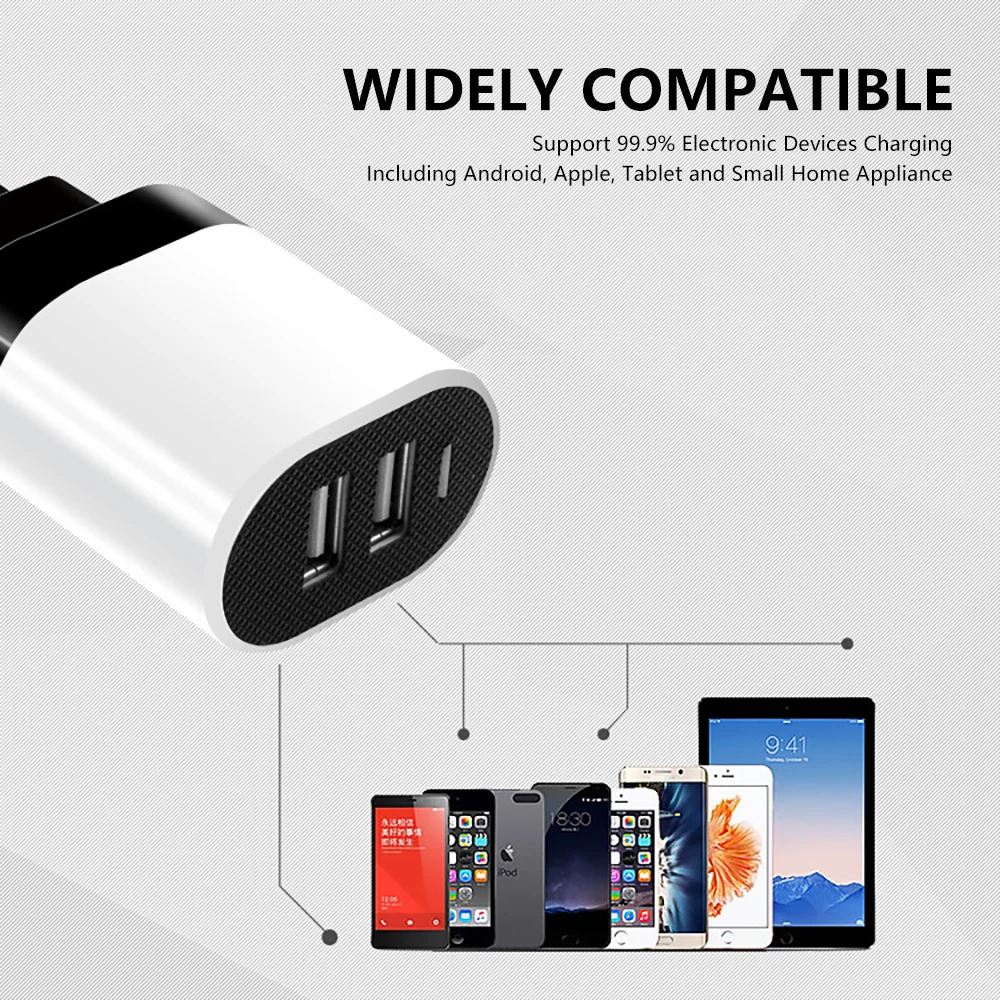 SeenDa USB быстрая зарядка 5 в 2,4 А зарядное устройство для мобильного телефона для iPhone Быстрая Зарядка адаптер для Xiaomi samsung Galaxy зарядное устройство для путешествий
