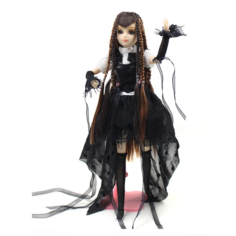DBS toy 1/6 bjd модная крутая кукла Xiaojing совместное тело коричневые волосы платье