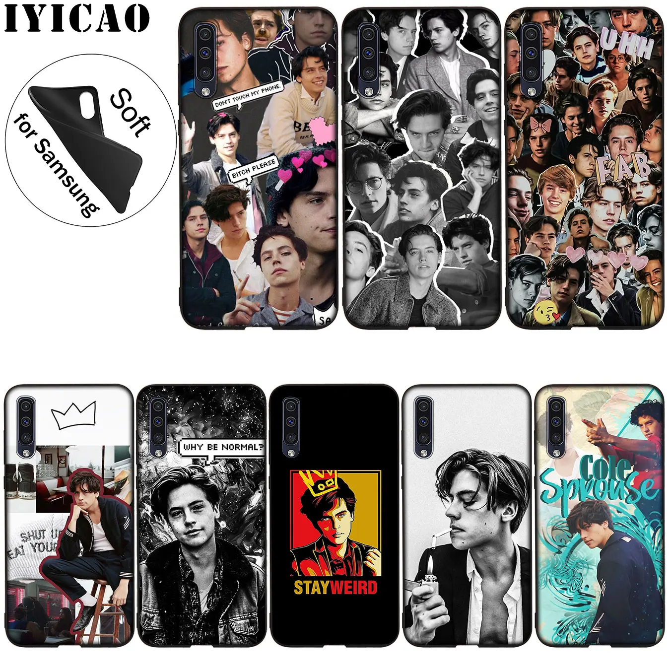 IYICAO Riverdale Cole Sprouse Soft Silicone Case for Samsung Galaxy A70 A60 A50 A40 A30 A20 A10 A50S A40S A30S A20E A10S Cover |