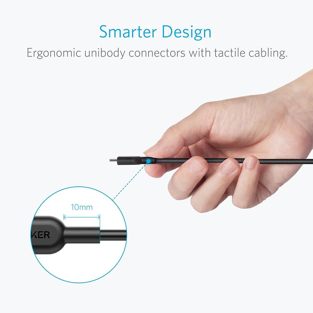 Кабель Anker PowerLine II USB C к 2 0 (6 футов) IF сертифицирован с электроснабжением для MacBook iPad