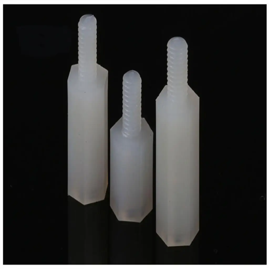 50 шт. нейлоновый внешний шестигранник с одной головкой Изолированная колонна