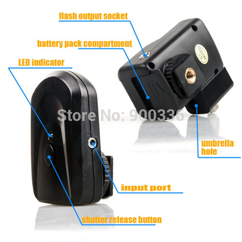 Новинка 100% триггер для вспышки + ресивер 16 канальный беспроводной с держателем