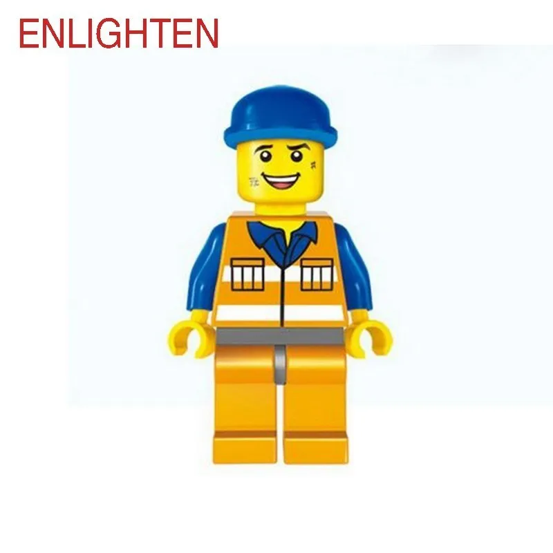 1104 ENLIGHTEN City Construction 102 шт. модель роликового грузовика строительные блоки Фигурки