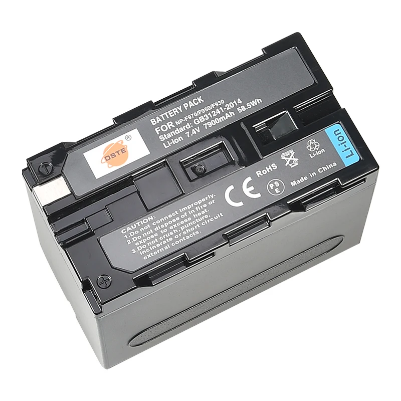 1 * Зарядное устройство 2 DSTE 7 4 V 7900 мА/ч NP F970 F960 F950 F930 Камера Батарея для Sony PLM 100 CCD TRV35