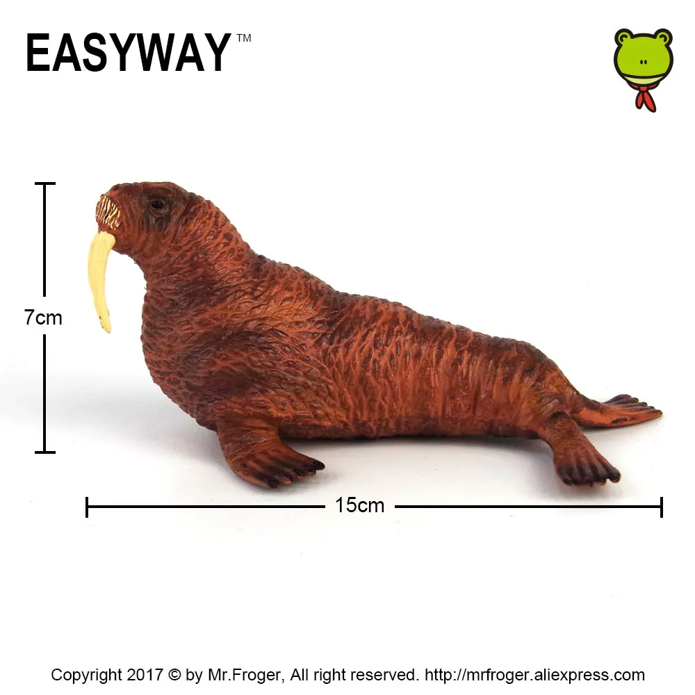 EASYWAY Sea Walrus фигурки животных игрушки для детей Sealife модель мира украшение