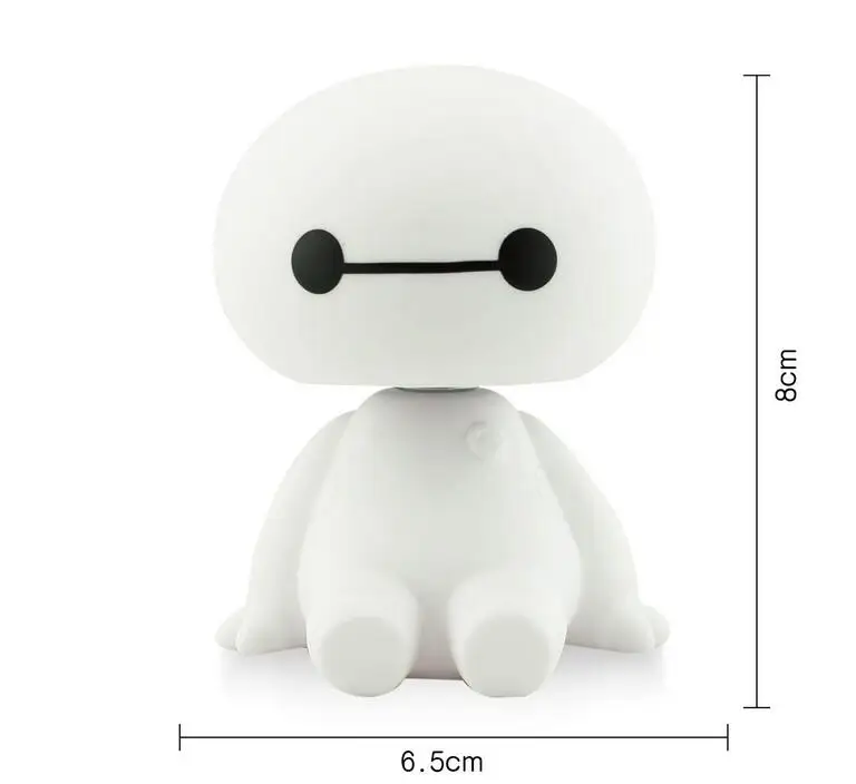 Мультфильм Пластиковый робот Baymax неваляшка фигура украшения авто Интерьер