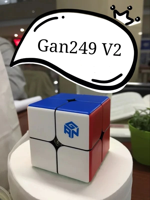 Gan249 V2 2*2 Cube Stickerless Gan 249 M Профессиональный Кубик Рубика волшебный куб головоломка