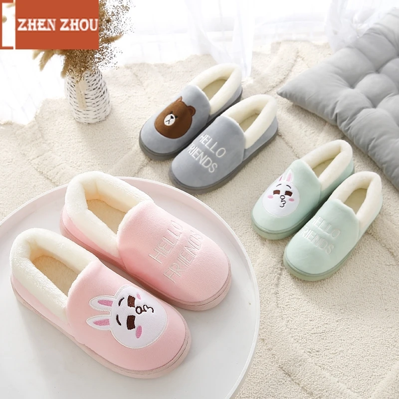 Zhenzhou2019 модная домашняя обувь хлопковая с героями мультфильмов домашние