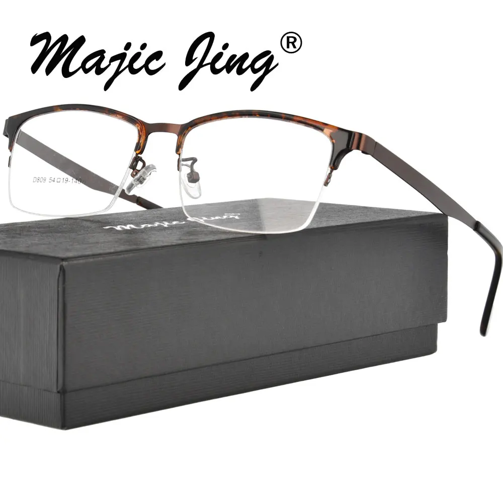 

Мужские Полуободковые ацетатные Очки Magic Jing D809