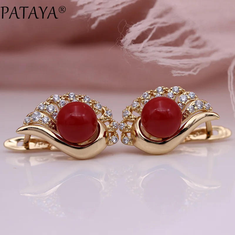 Серьги подвески PATAYA с микровосковой вставкой висячие ювелирные украшения из