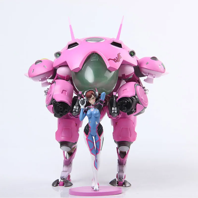 

Фигурка героя из игры OW D.VA and mecha, Коллекционная модель Geschenken, трассировщик из ПВХ, 23 см, игрушка фигур