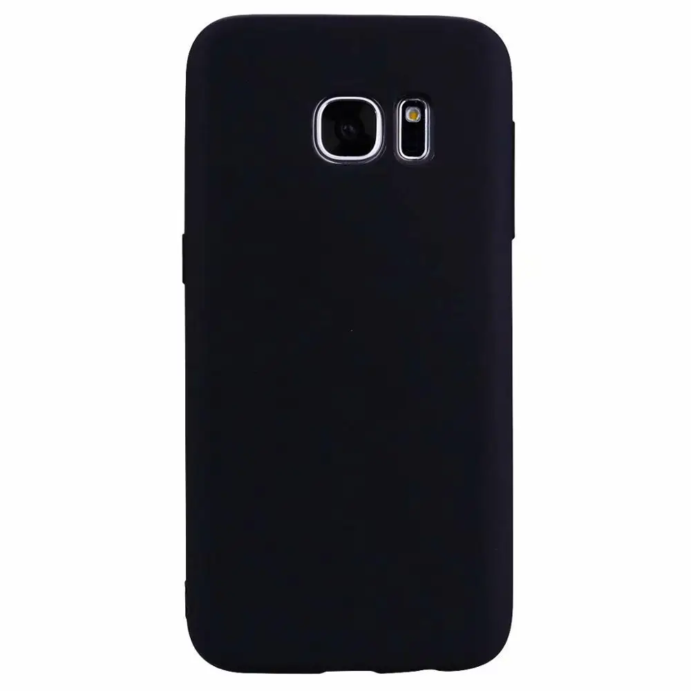 Black HYSOWENDLY Ультратонкий Мягкий ТПУ Матовый чехол Чехлы для samsung Galaxy S8 S8Plus S7 S6 edge силиконовые розовые чехлы для телефонов Fundas - Цвет: Black