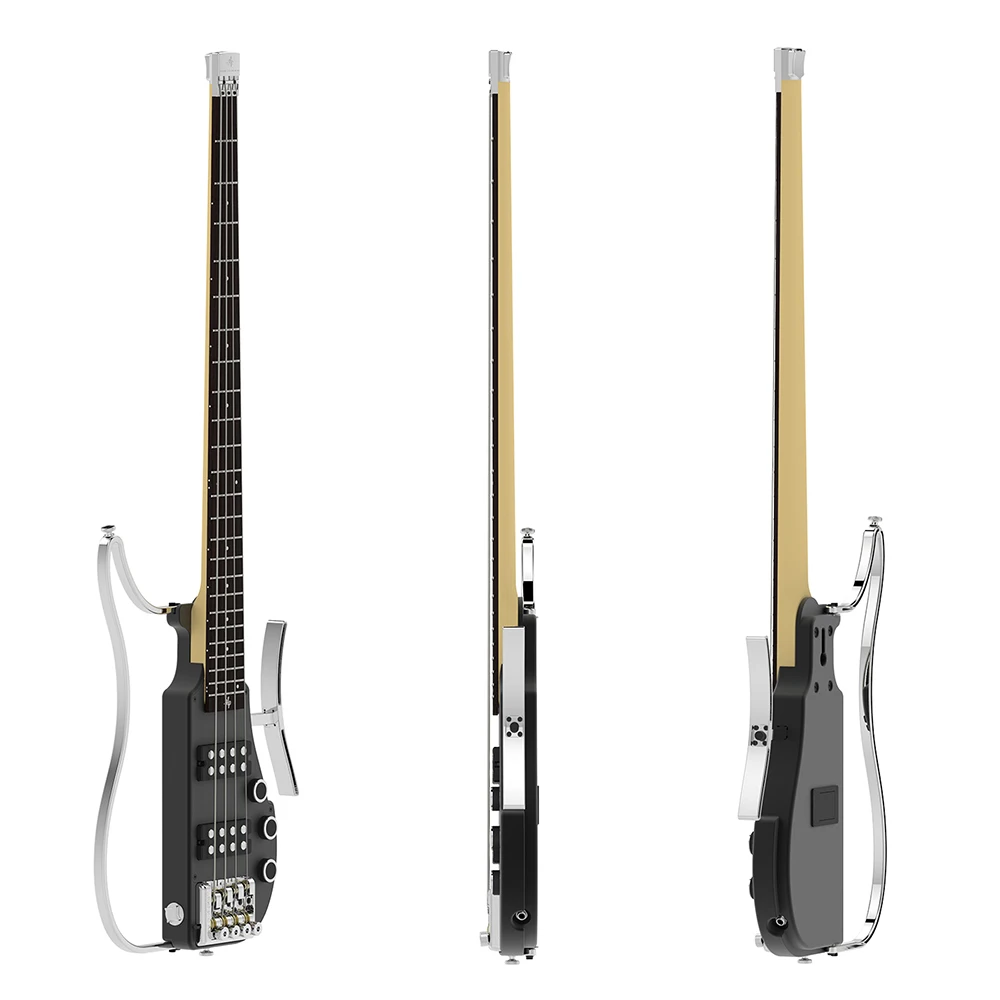 ALP RG 101AX складной Безголовый дорожный Электрический бас гитара из алюминиевого