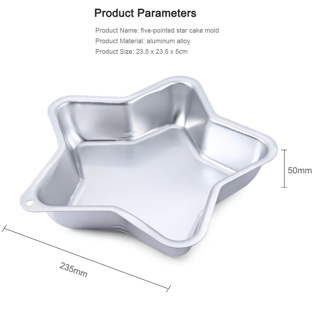 Пятиконечная звезда Форма Торт Печенье Пан Плесень легкий Алюминий сплав