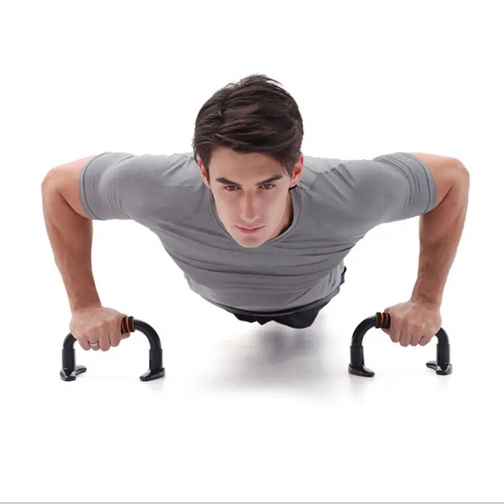 1 пара Push Up бары нажмите вверх Бар пена ручка упражнения Pushup грудь руки фитнес отжимная стойка бар поддержка сталь трубы стенд