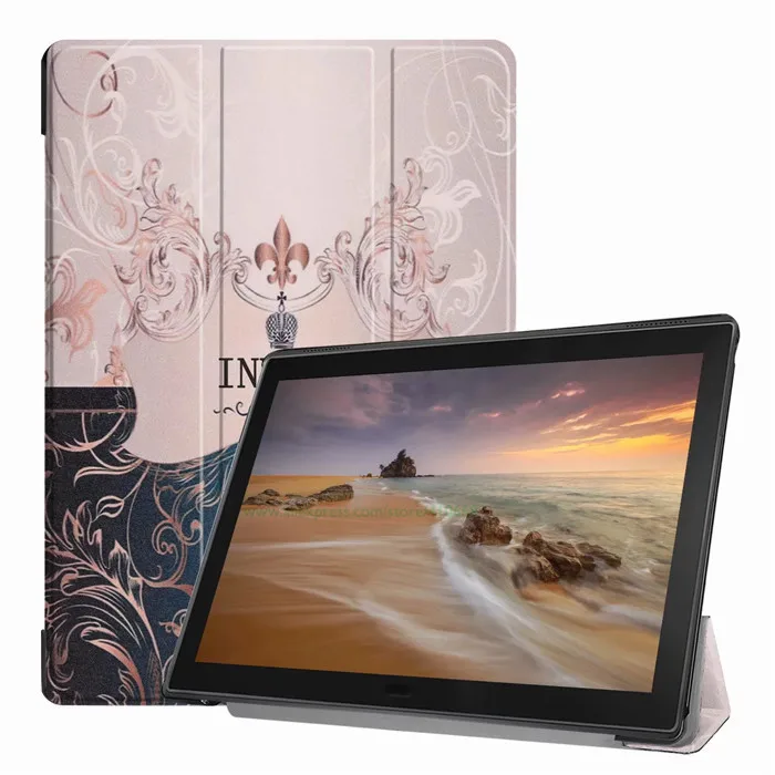 Color 13 Для lenovo E10 печати чехол для планшета для lenovo Tab E10 TB-X104F TB X104F 10,1 10-дюймовый планшетный ПК чехол-книжка с магнитной застежкой функцией подставки крышка+ защитная пленка на экран+ подставка для ручек - Цвет: Color 13