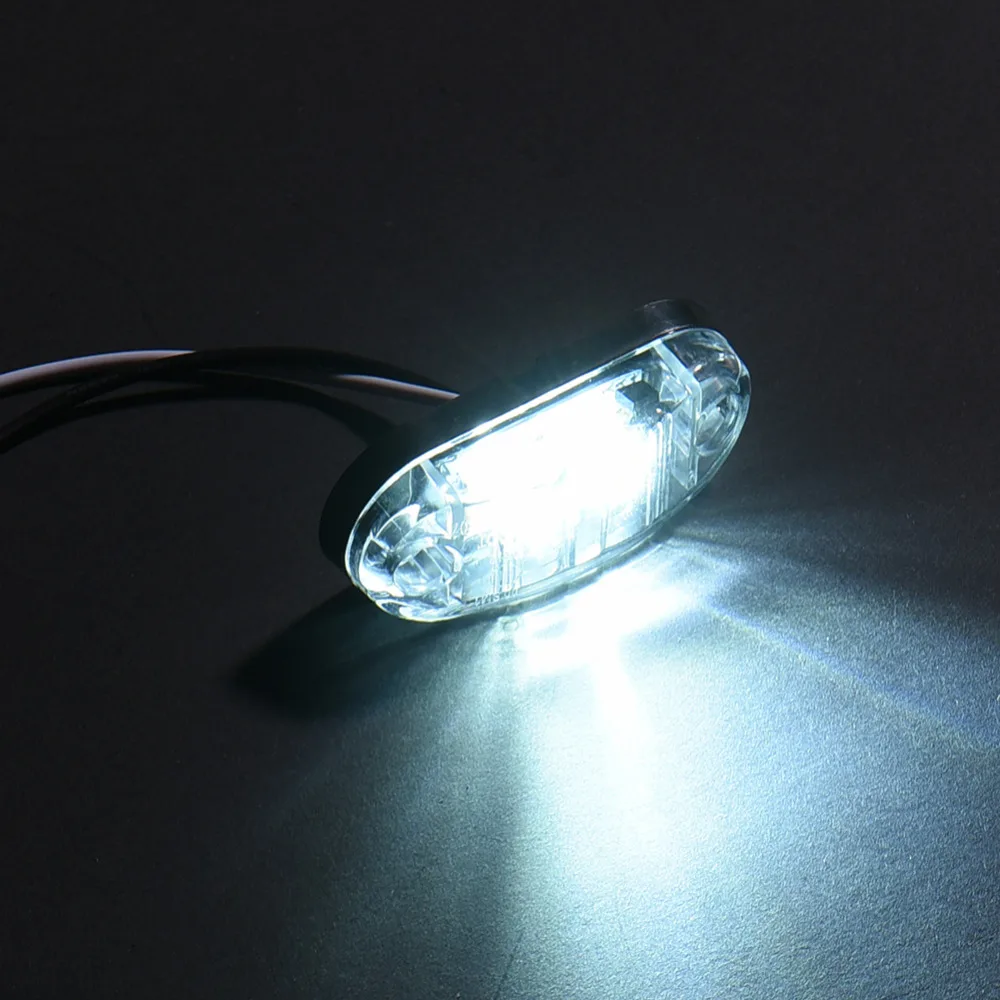 2 шт. Водонепроницаемый ABS Светодиодный Боковой габаритный мигалка светильник