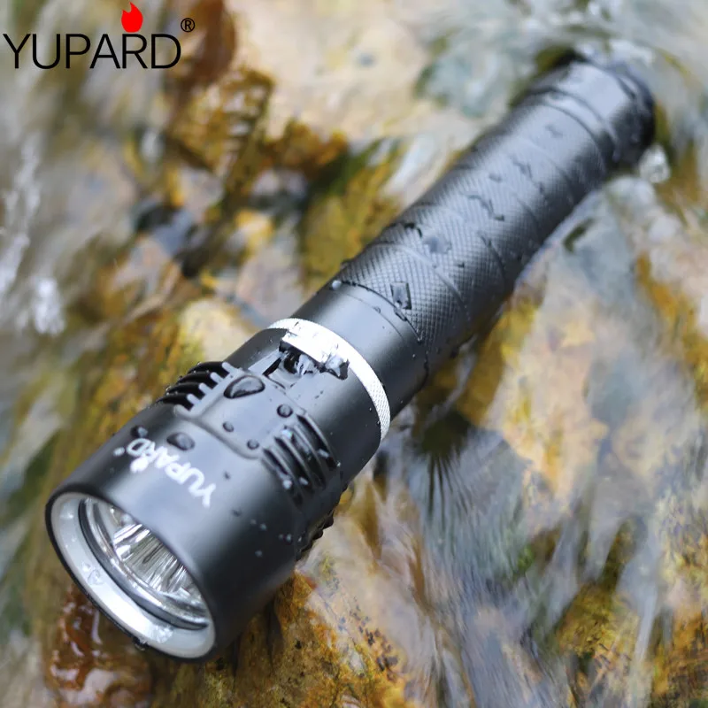 Яркий водонепроницаемый светодиодный фонарик yupard T6 яркий Водонепроницаемый