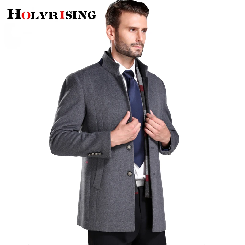 Holyrising sobretudo masculino шерстяное пальто 2019 Новое поступление зимняя