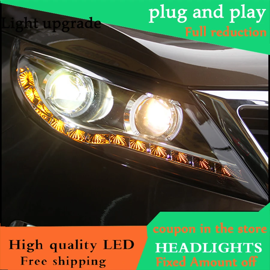 Автомобильный Стайлинг чехол для KIA Sportage R 2011 2014 фары светодиодные DRL линзы HID
