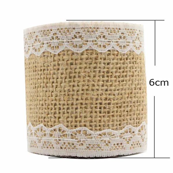 Type 1 6cm Lucia crafts 2y/lot 5-6 см лента из натуральной джутовой мешковины с кружевной льняной отделкой джутовые DIY Свадебные мероприятия вечерние принадлежности для торта V0602 - Цвет: Type 1 6cm