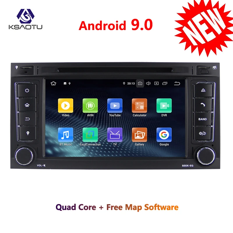 KSAOTU 7 &quotDAB + 4G Android 9 0 автомобильный DVD плеер SD GPS для VW Touareg T5 Multivan | Автомобили и
