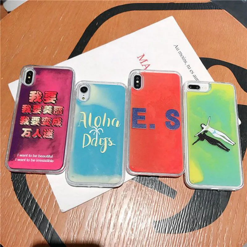 3D роскошный светящийся жидкий песок Китайский стиль Русалка мобильный телефон