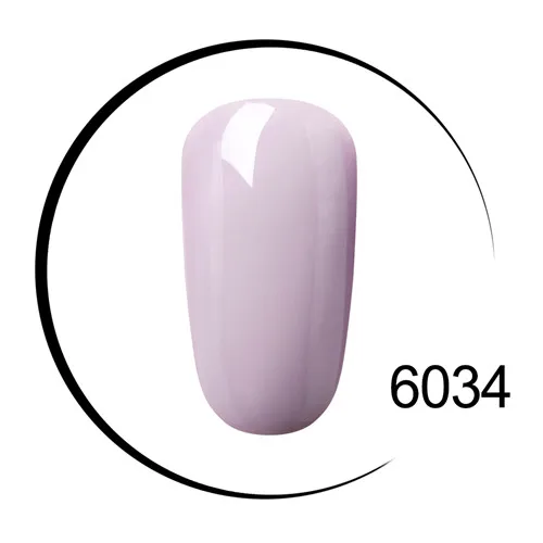 6034 Elite99 одношаговый Цветной Гель-лак чистый цвет белый дизайн ногтей супер качество отмачиваемый Светодиодный УФ-гель без запаха - Цвет: 6034
