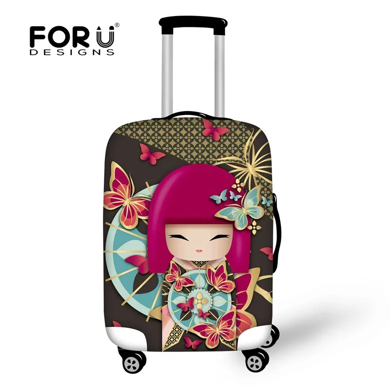 FORUDESIGNS/ аксессуары для багажа, эластичный пылезащитный чехол для багажа, милый чехол для костюма, Защитные чехлы для 18-28 дюймов, чехол для костюма - Цвет: XD768