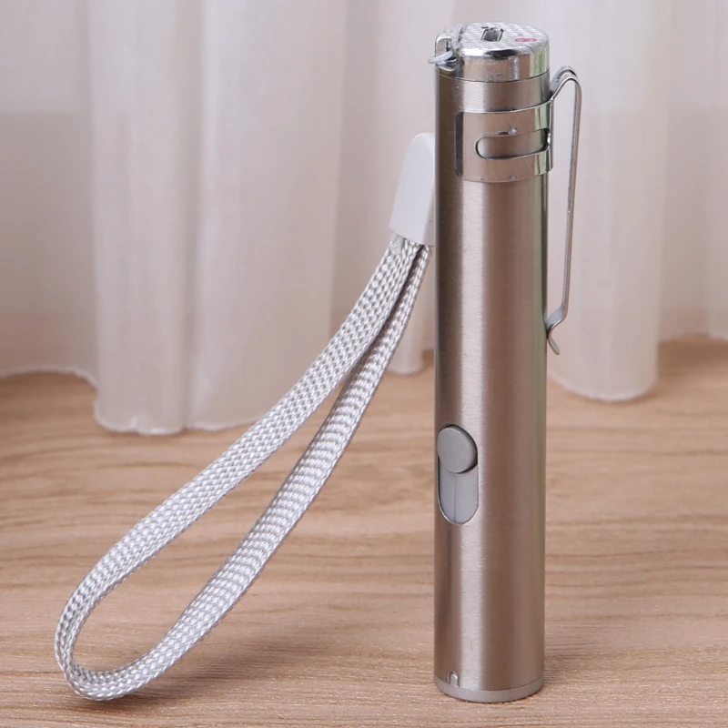 

3 in 1 Multifunction LED Laser Light Infrared USB Rechargeable UV Torch Pen Flashlight Lamp L22