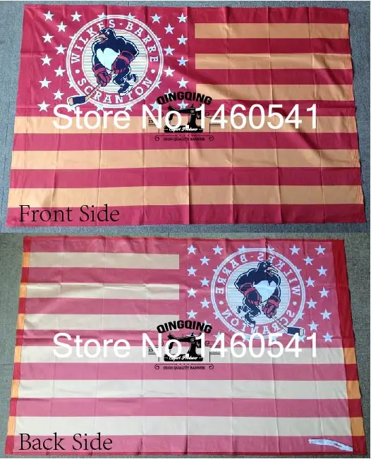 Wilkes Barre Scranton Penguins Национальный флаг 3ft x 5ft полиэстер баннер ahl Летающий Размер NO.4