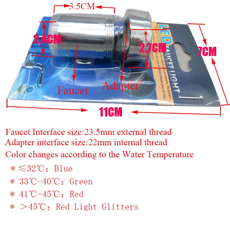 Temperature Control LED Faucet Light Sensor Intelligent Water Tap Color Faucets Nozzle Drop Shipping | Бытовая техника