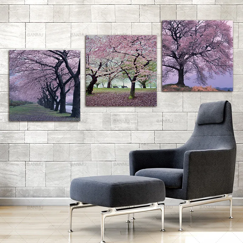Холст фото стены Книги по искусству печатает изображение Cherry Blossom Ёлки картина