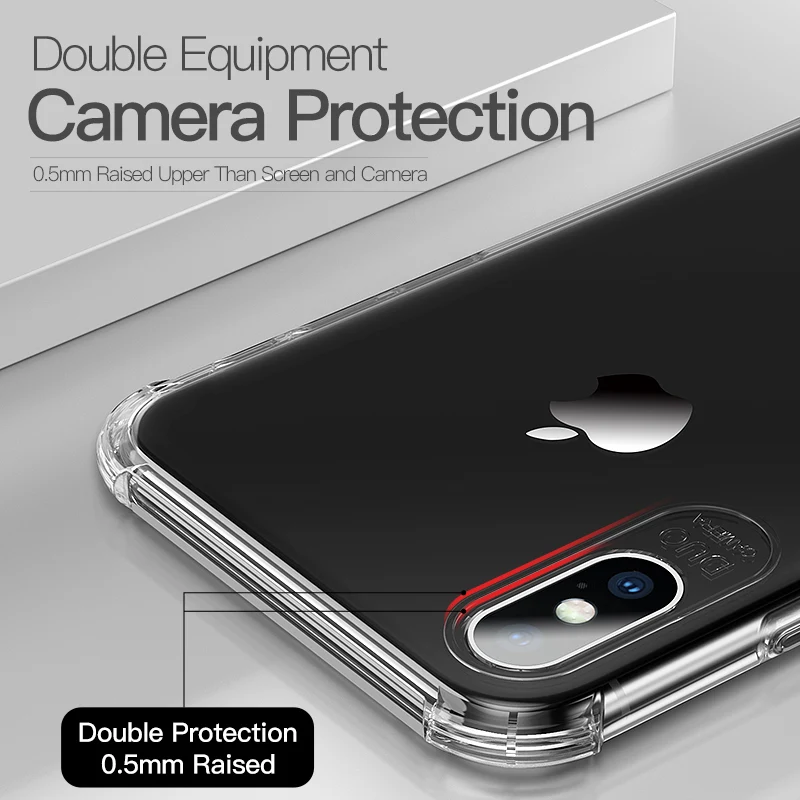 Msvii прозрачные чехлы для телефонов iPhone Xs Max прозрачная подушка безопасности X XR