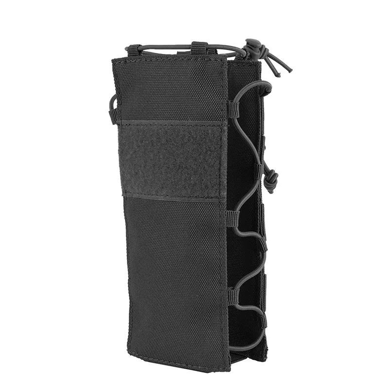 CS Force Тактический Molle Чехол для бутылки 0.5L-2L Крышка для бутылки воды фляга держатель для чайника на открытом воздухе наборы для путешествий нейлоновая кобура - Цвет: Black