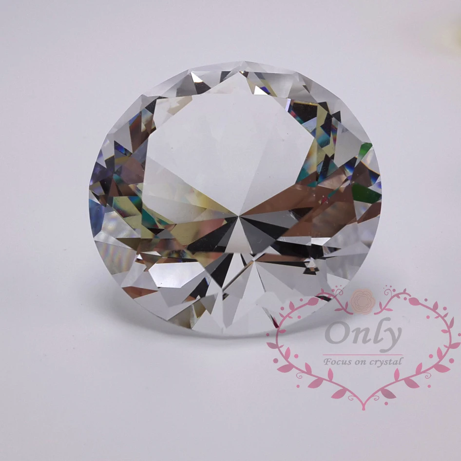 

60mm Perfect Gem Cutting Crystal Glass Diamond Gemstone Home Decoration Accessories