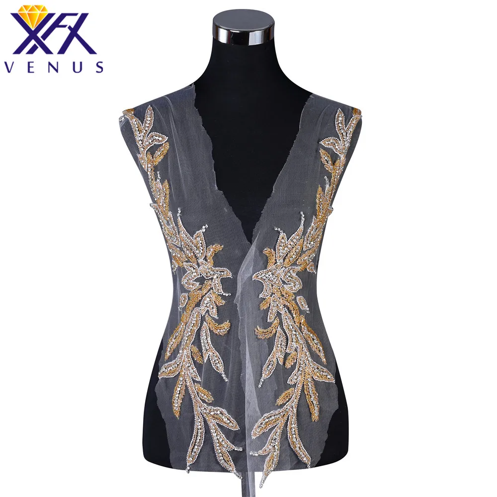 XFX VENUS Pretty камень для пришивания beads большой размер с бисером участки разразы