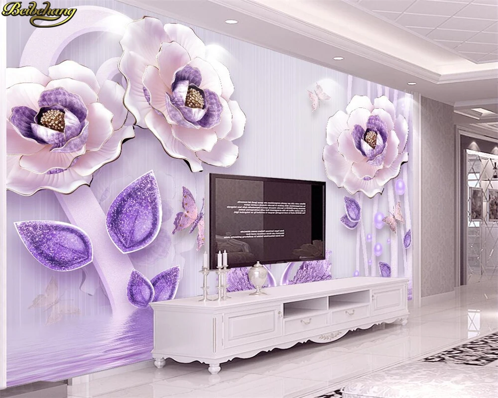

beibehang Custom photo wallpaper large mural 3D embossed blossom rich peony European TV background wall papel de parede infantil